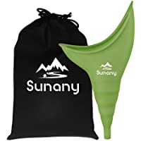 Sunany Urinario Portatil Mujer- Orinal Mujer Embudo De Silicona para Mujeres De Pie para Orinar- Reutilizable Urinario…